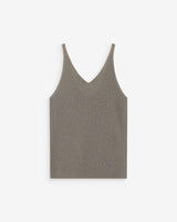 Top ajusté en lurex kaki Paillette