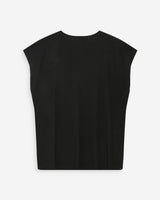 Top amplio de lurex con escote en V noir Vaporo