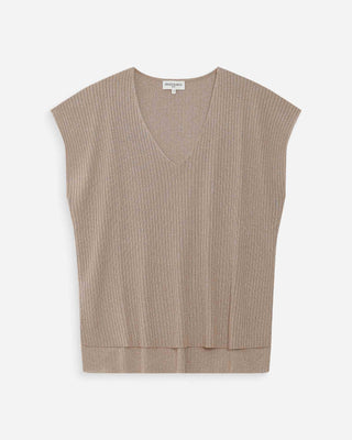 Top large en lurex or Vaporo