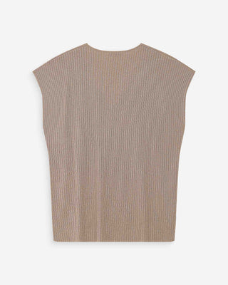 Top large en lurex or Vaporo