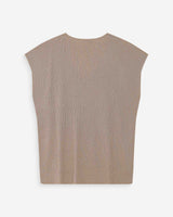 Top amplio de lurex con escote en V or Vaporo