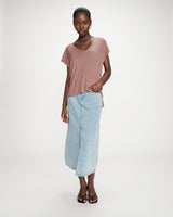 Top large en lurex terracotta Vaporo