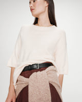 Pull en laine et alpaga amande Vamos