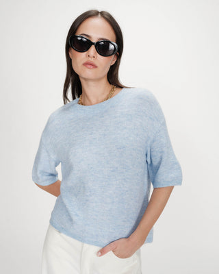 Pull en laine et alpaga ciel Vamos