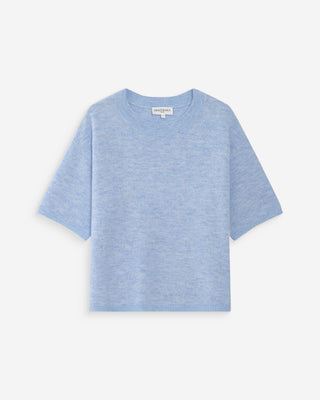 Pull en laine et alpaga ciel Vamos