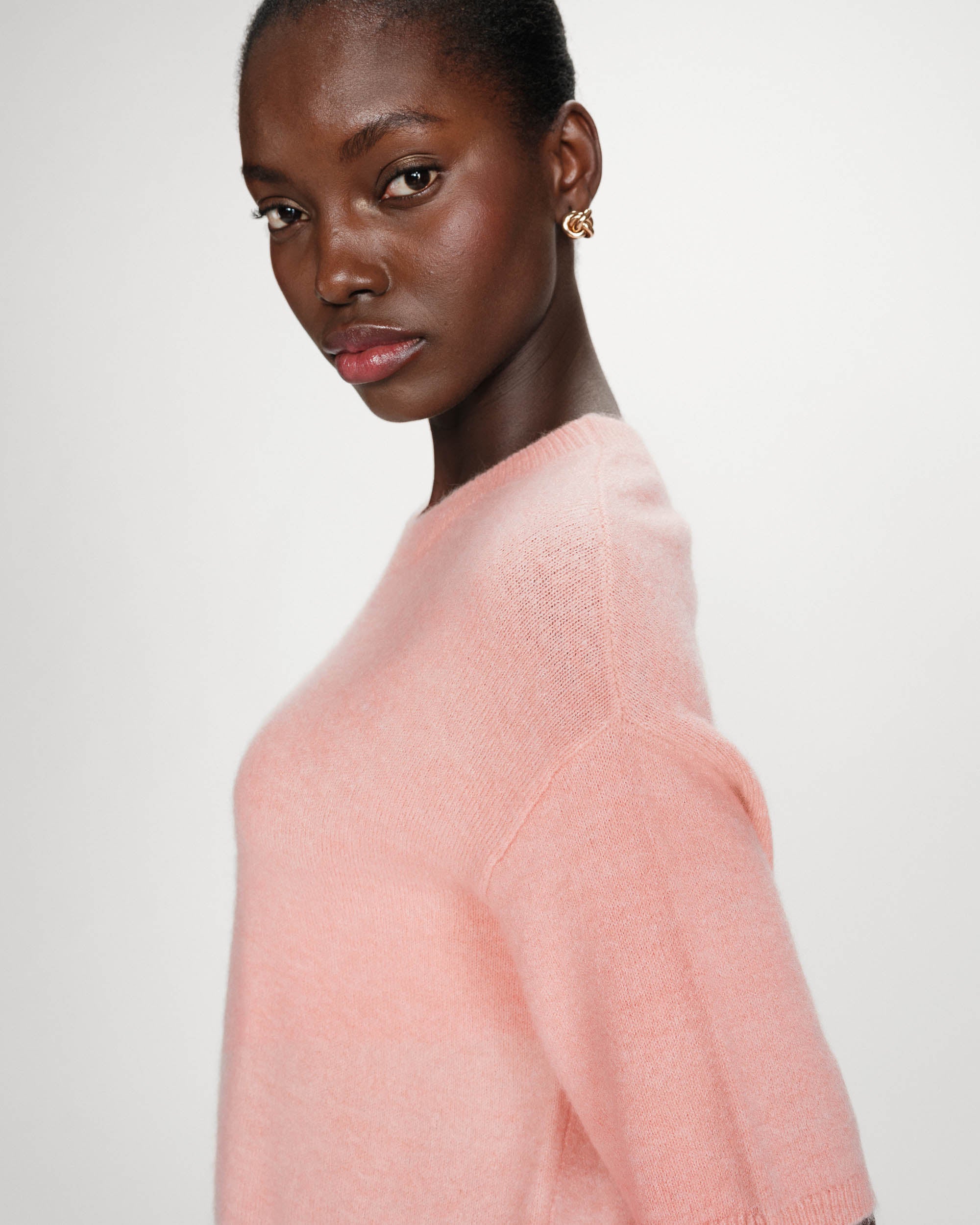 Pull en laine et alpaga peche Vamos