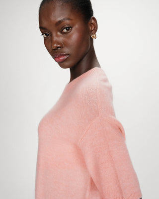 Jersey oversize de lana con cuello redondo peche Vamos