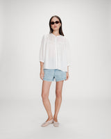 Blusa mangas abullonadas ivoire Vanille