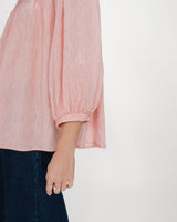 Blusa mangas abullonadas rose Vanille