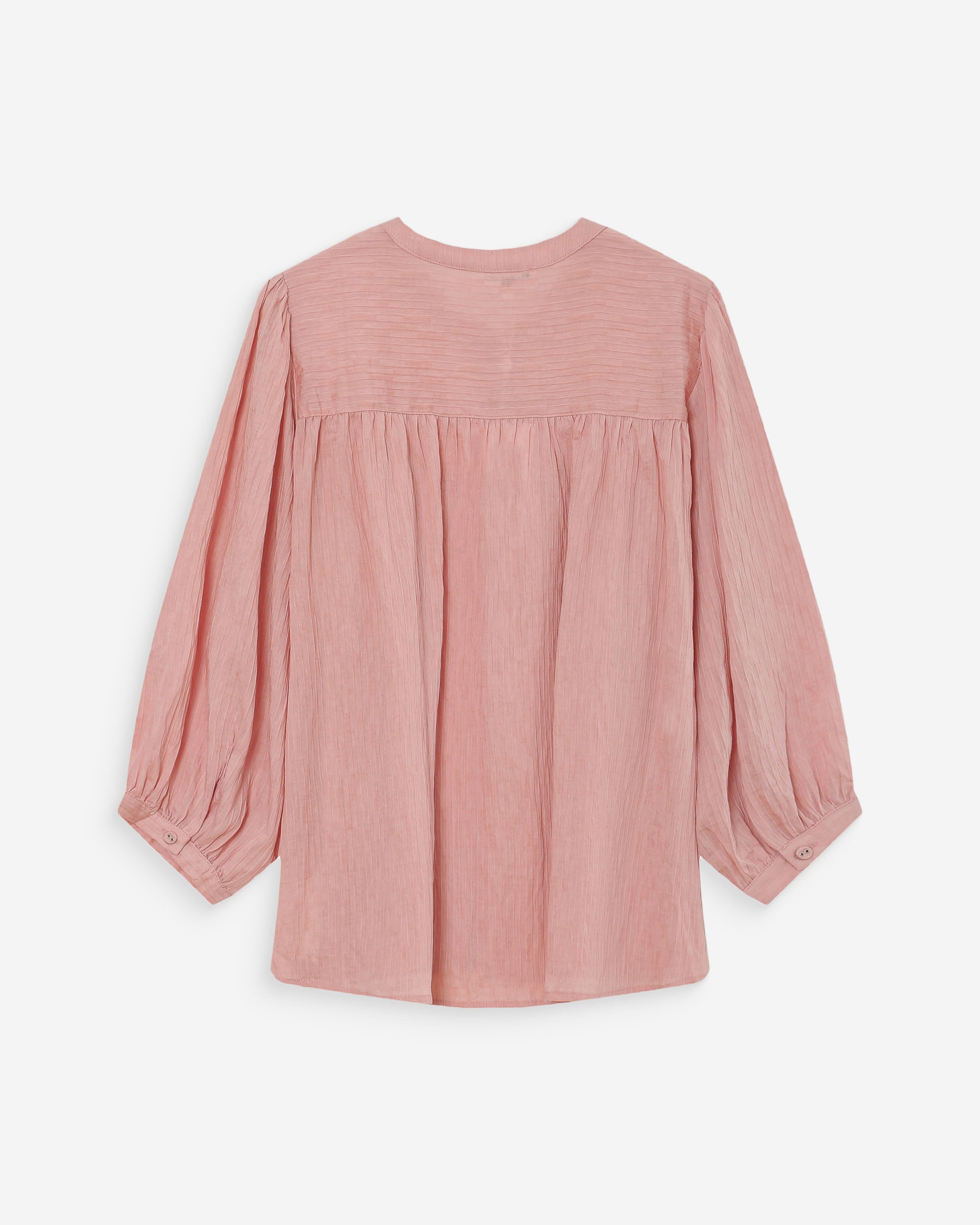 Blusa mangas abullonadas rose Vanille
