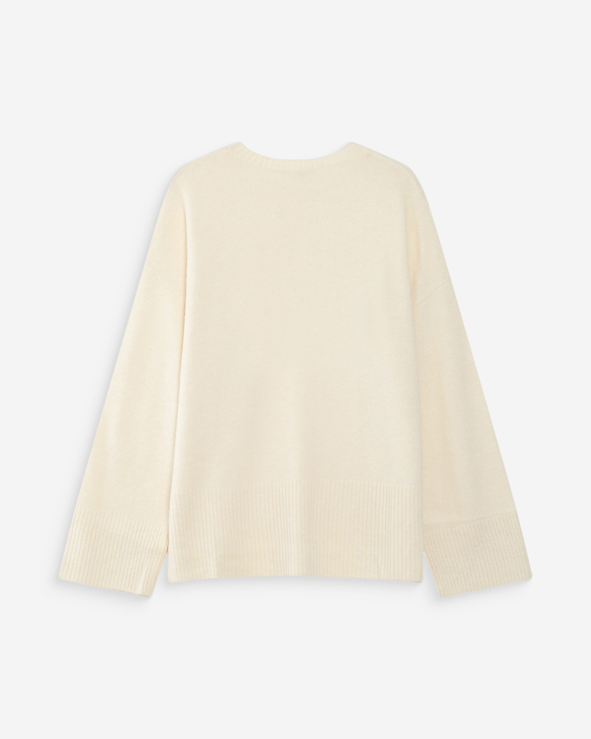 Jersey oversize de punto con mensaje bleuet Viggo