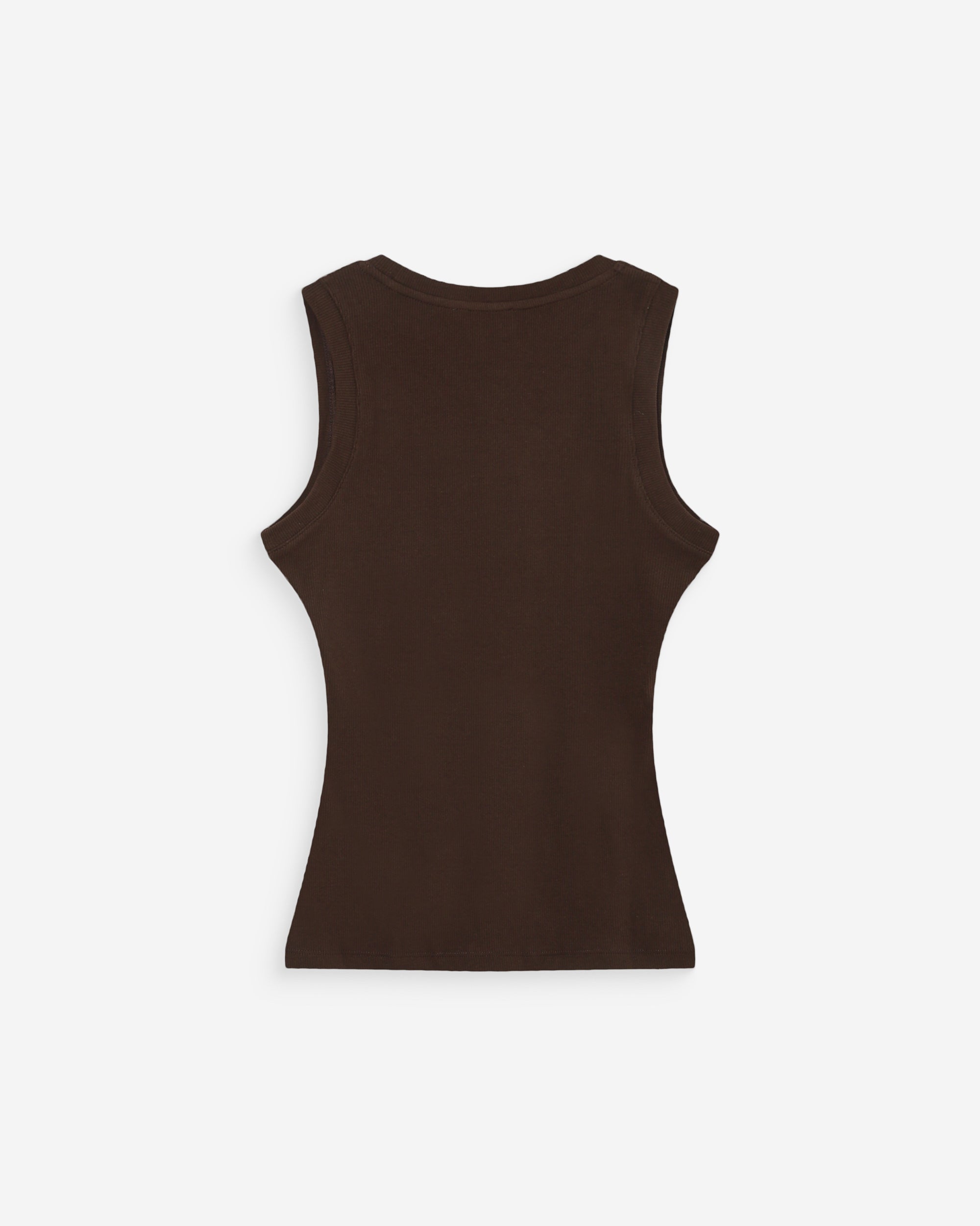 Embroidered tank top chocolat Valou