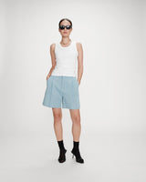 Embroidered tank top ivoire Valou