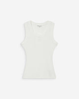 Embroidered tank top ivoire Valou