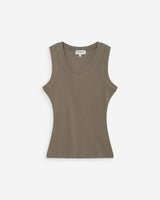 Top ajustado bordado kaki Valou