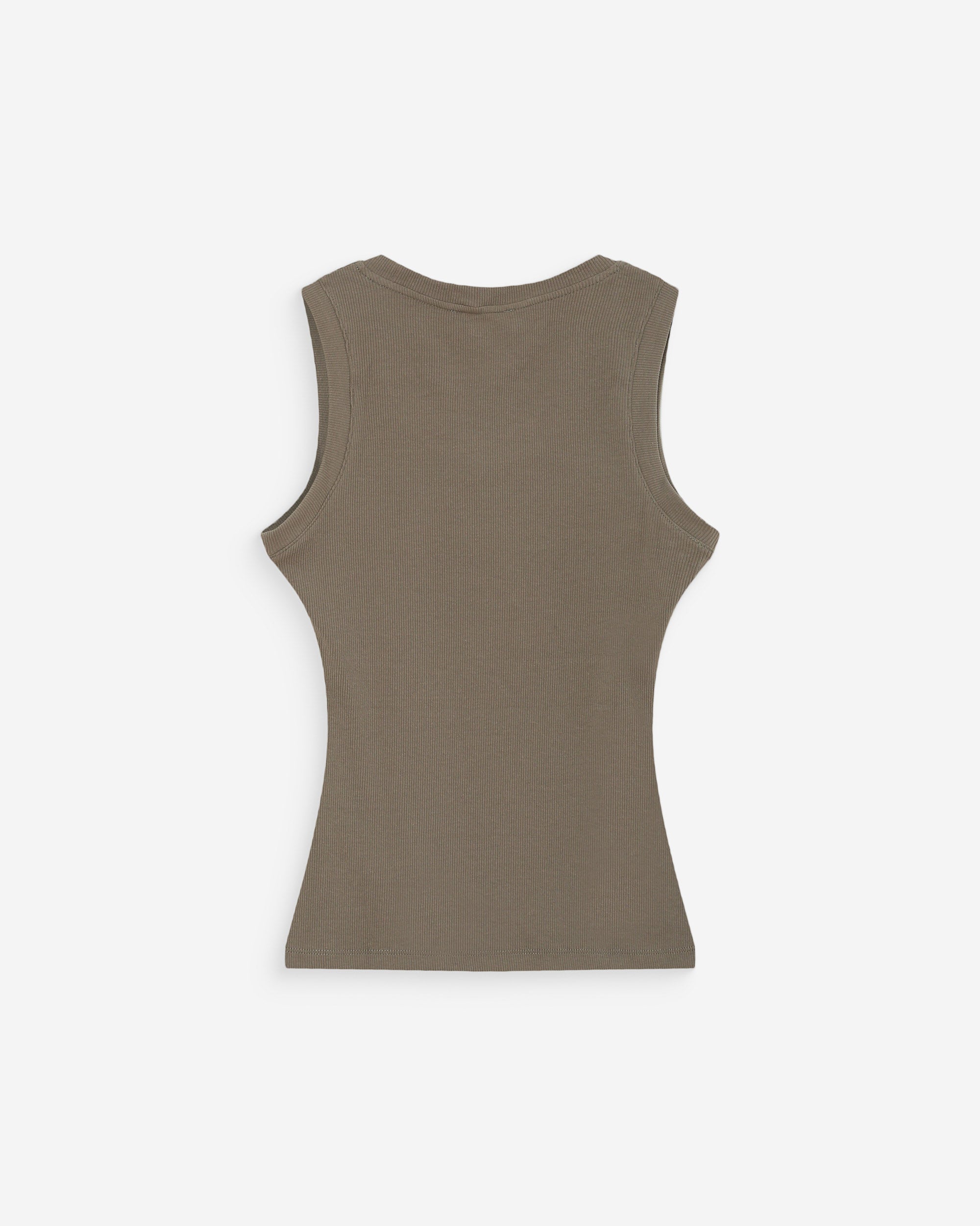 Top ajustado bordado kaki Valou