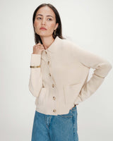 Cardigan boutonné amande Maelys