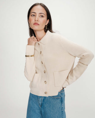 Cardigan boutonné amande Maelys