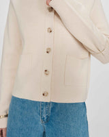 Cardigan boutonné amande Maelys