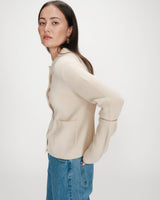 Cardigan boutonné amande Maelys