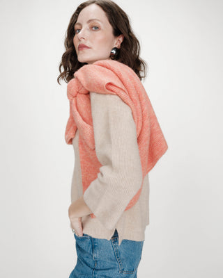 Pull à manches 3/4 beige Vicenzo