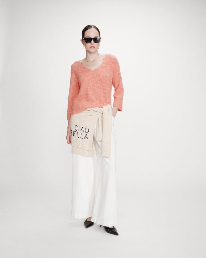 Jersey oversize mangas 3/4 corail Vicenzo