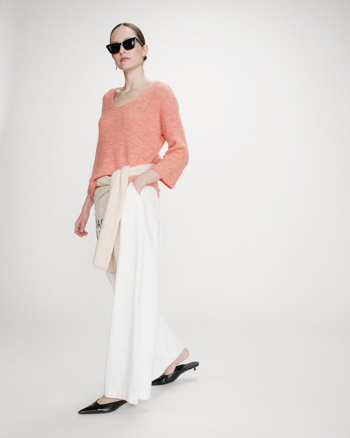 Jersey oversize mangas 3/4 corail Vicenzo