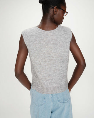 Cardigan sans manches gris Nars