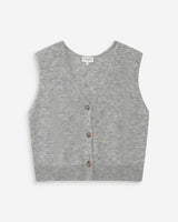Cardigan sans manches gris Nars