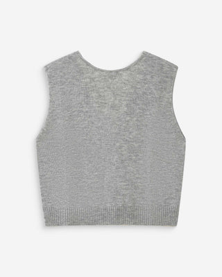 Cardigan sans manches gris Nars