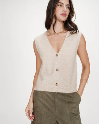 Cardigan sans manches sable Nars