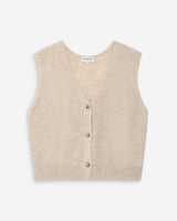 Cardigan sans manches sable Nars