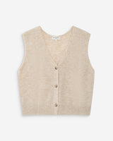 Cárdigan sin mangas con escote en V sable Nars