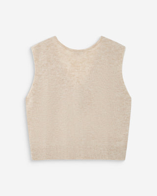 Cardigan sans manches sable Nars