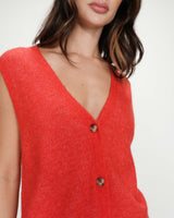 Cardigan sans manches sanguine Nars