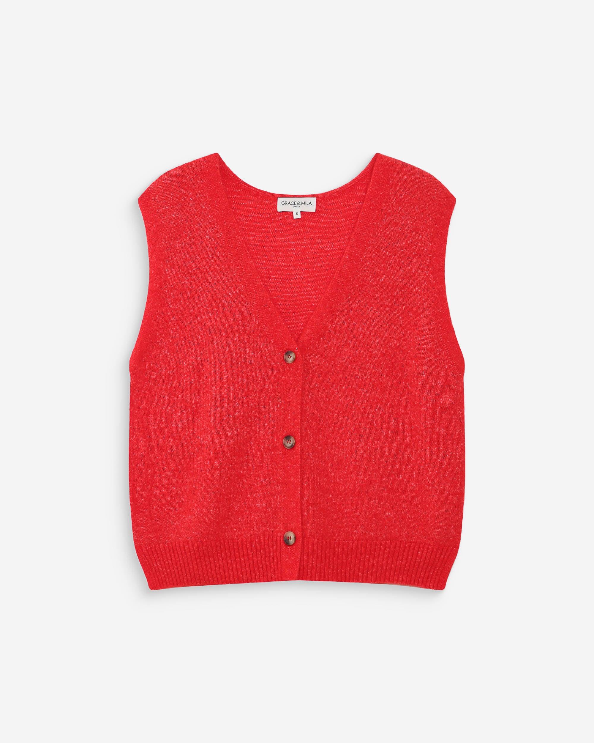 Cardigan sans manches sanguine Nars