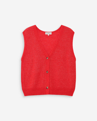 Cardigan sans manches sanguine Nars