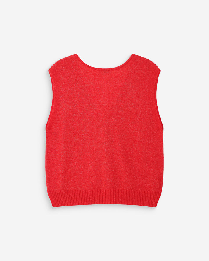 Cárdigan sin mangas con escote en V sanguine Nars