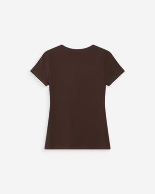 T-shirt imprimé velours chocolat Valerio
