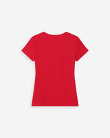 T-shirt imprimé velours rouge Valerio