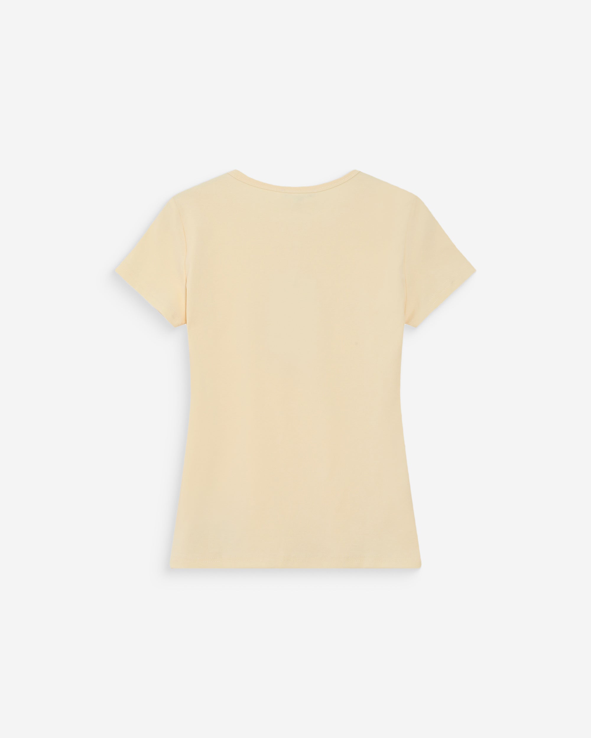 Camiseta ajustada de algodón vanille Valerio