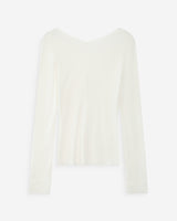 Cardigan ajusté col V ivoire Volage