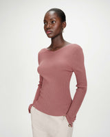 Fitted V-neck cardigan terracotta Volage