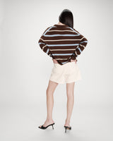 Pull oversize chocolat Vaporetto