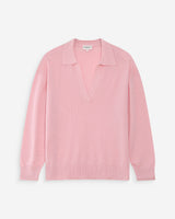 Jersey oversize con cuello polo rose Vaporetto