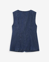 Veste cintrée en jean mediumblue Vallon