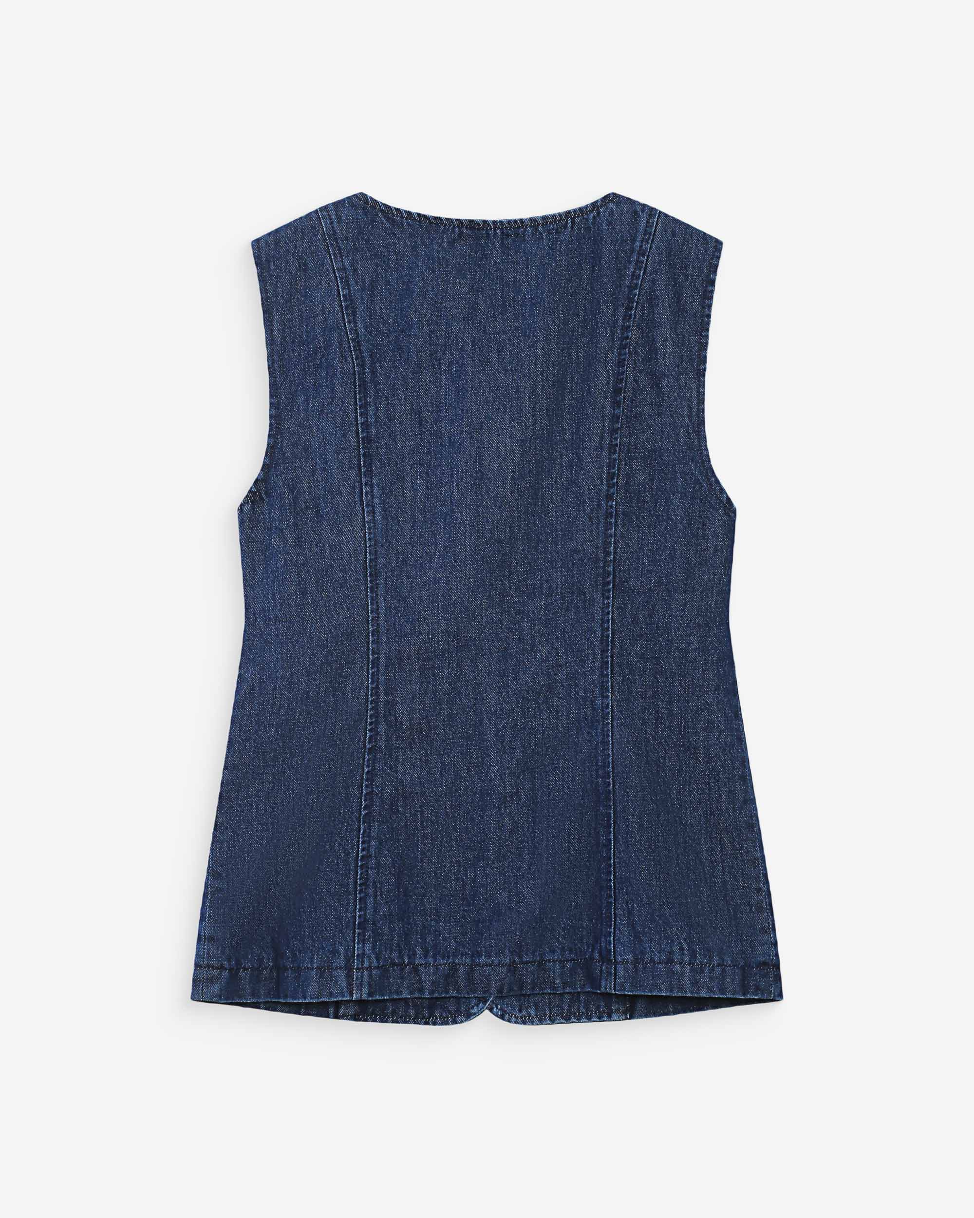 Veste cintrée en jean mediumblue Vallon