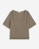 Top manches courtes kaki Violon