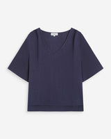 Top manches courtes marine Violon