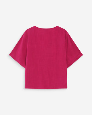 Top manches courtes pivoine Violon